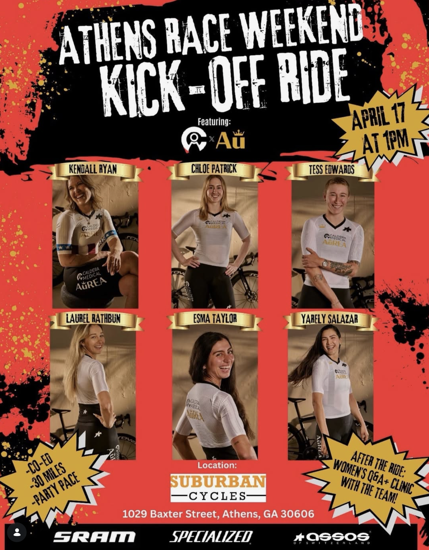 Athens Race Weekend Kick-Off Ride