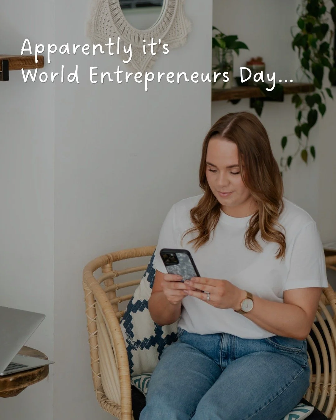 Apparently it&rsquo;s World Entrepreneurs Day. ✨

My husband calls me &ldquo;an entrepreneur&rdquo; in a jokey way, which makes me laugh and cringe at the same time.

When I hear the word entrepreneur, I think of people like Richard Branson.
Not me.
