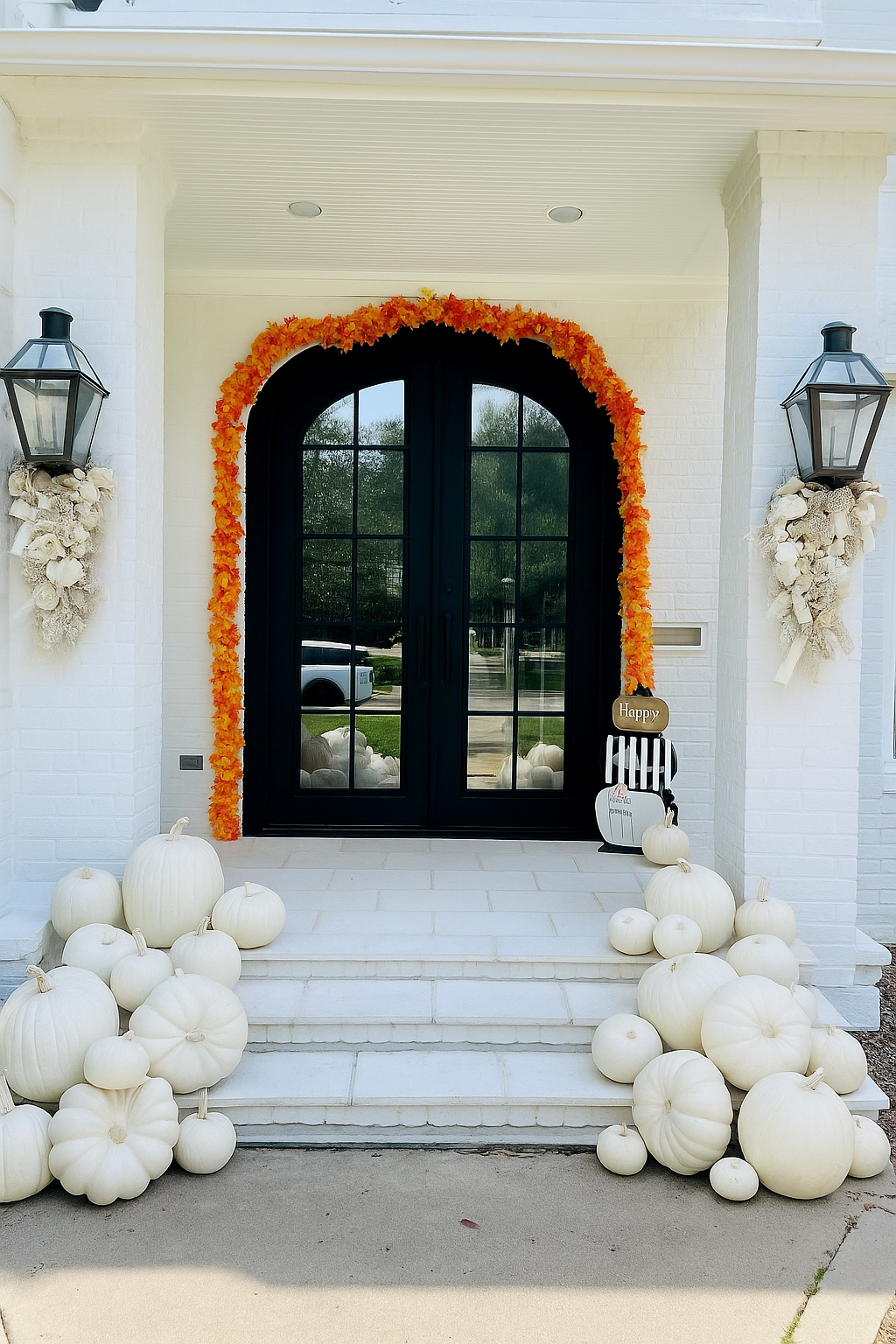 all white porch pumpkin orlando