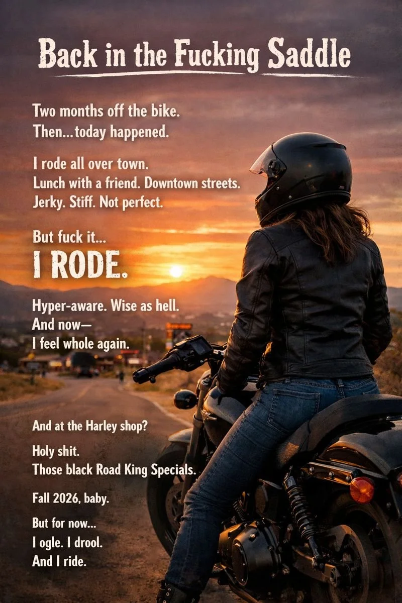 Back In The Fucking Saddle