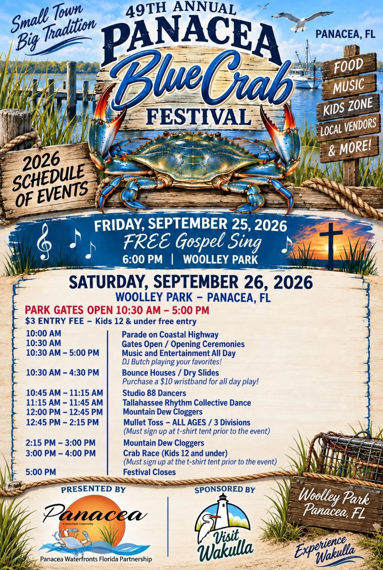 TEAM AMG/VOLUNTEERS: Panacea Blue Crab Festival