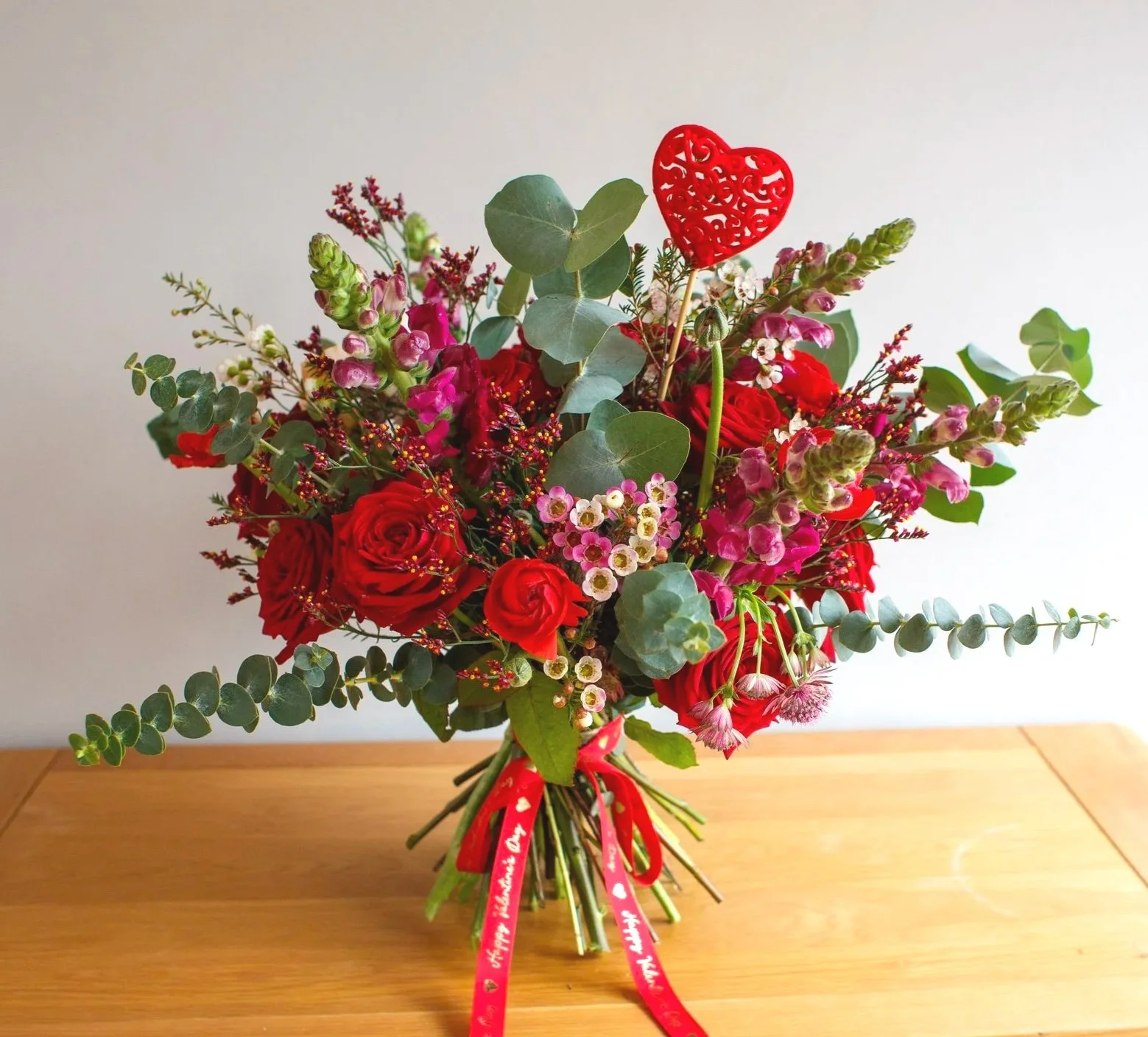 Scarlet & Plum Hand-tied Bouquet