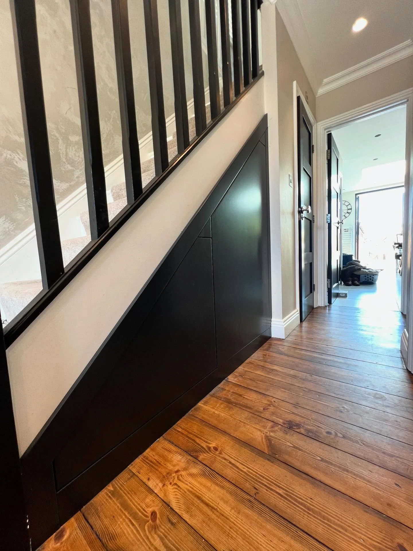 🧱✨ Transforming Spaces, One Step at a Time! ✨🧱
Just completed this sleek understairs storage installation for a happy client&mdash;and we&rsquo;re loving the results! 

✅ Maximized space
✅ Custom-fit design
✅ Seamless finish that blends right in

W
