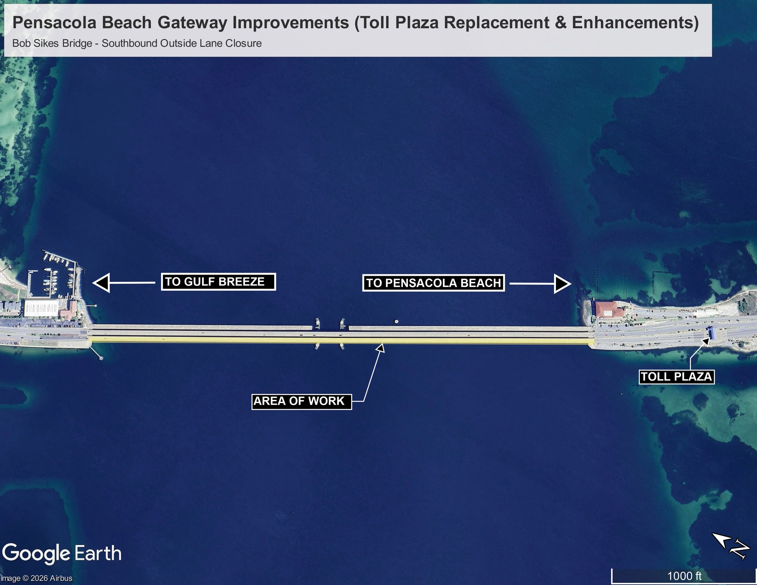 Drivers Use Caution Coming To the Island: Temporary Lane Closures on Southbound Bob Sikes Bridge