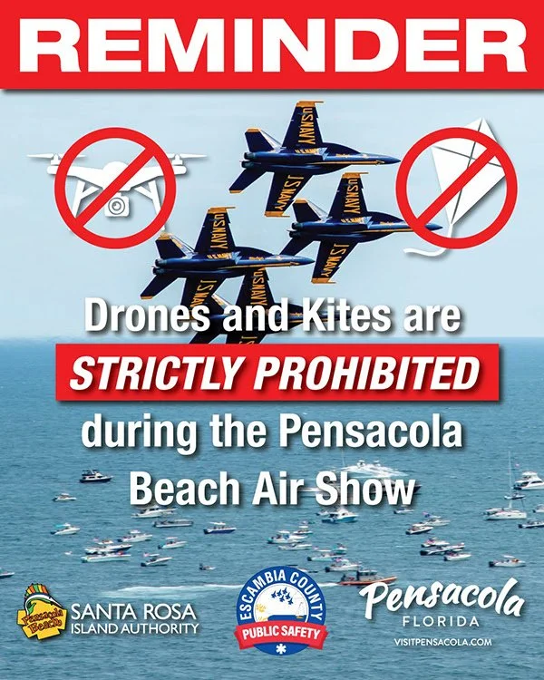 No Drones or Kites Allowed During Pensacola Beach Air Show