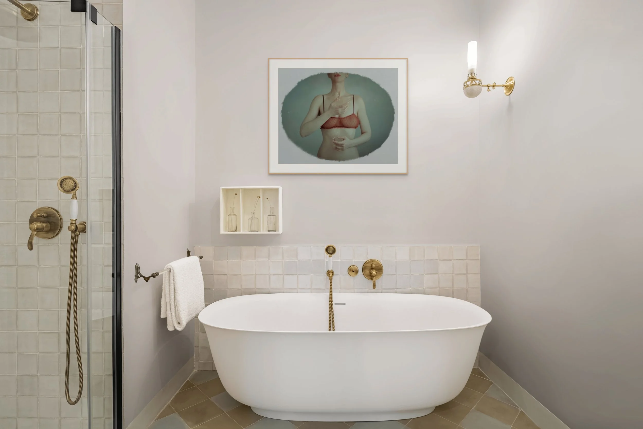 Contemporary Art Print -Bath Decor