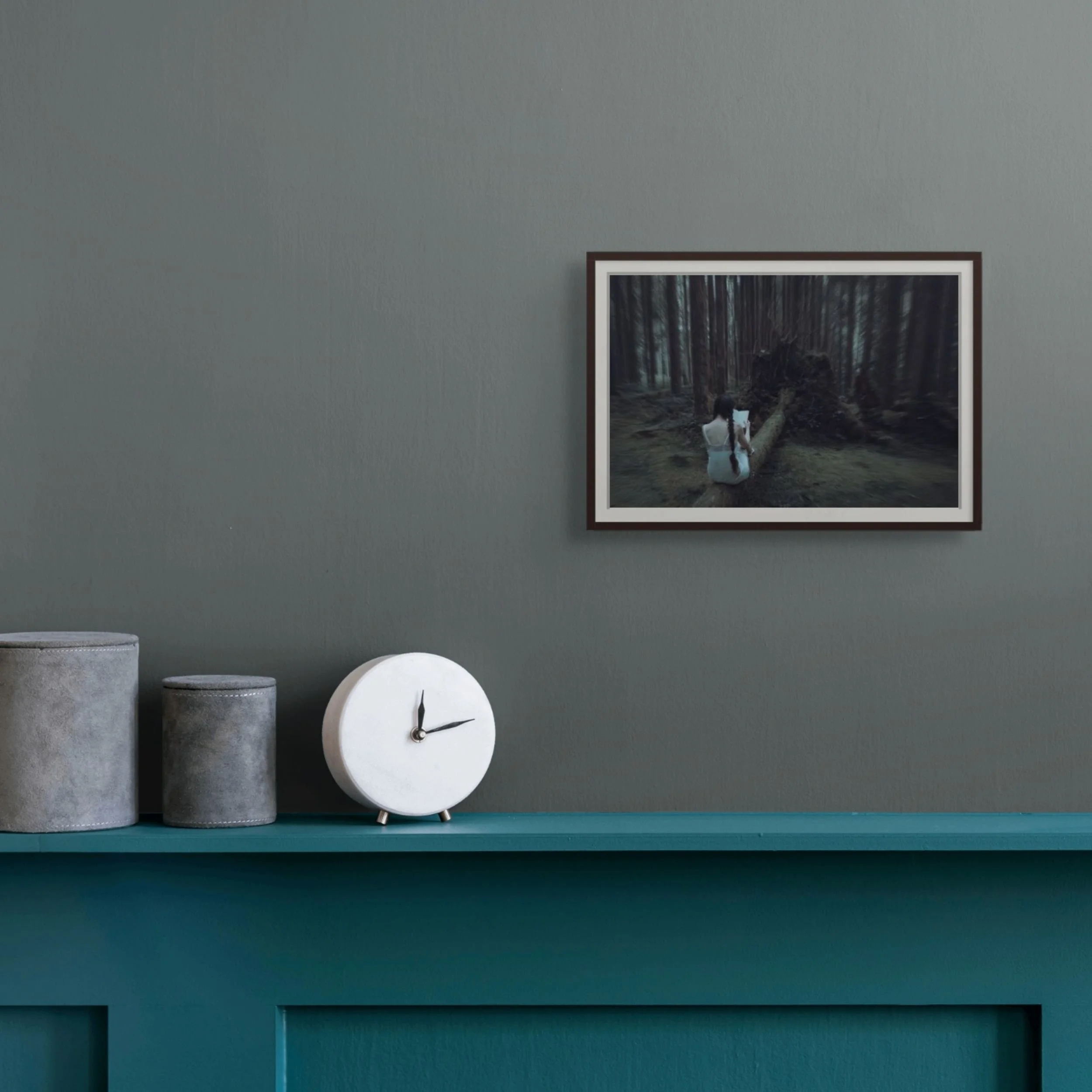 Art Print - Reading in The Forest - Home Decor