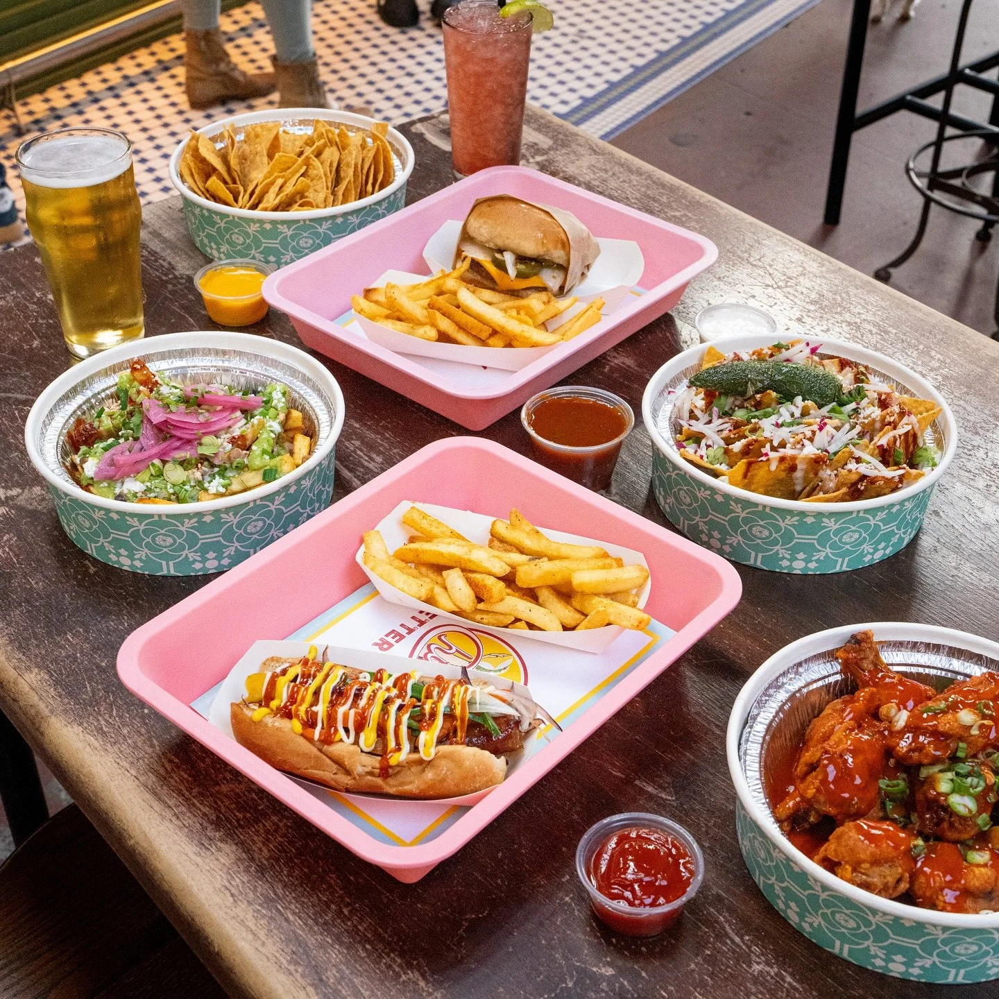 The spread is real 😍🌮

Taco Tuesday isn&rsquo;t just for tacos! We&rsquo;re talking wings, dirty fries, market bowls, and that tortilla-crust pizza that always hits. 🔥

Come through or order in&hellip;either way, it&rsquo;s a whole mood 💕 

#Taco