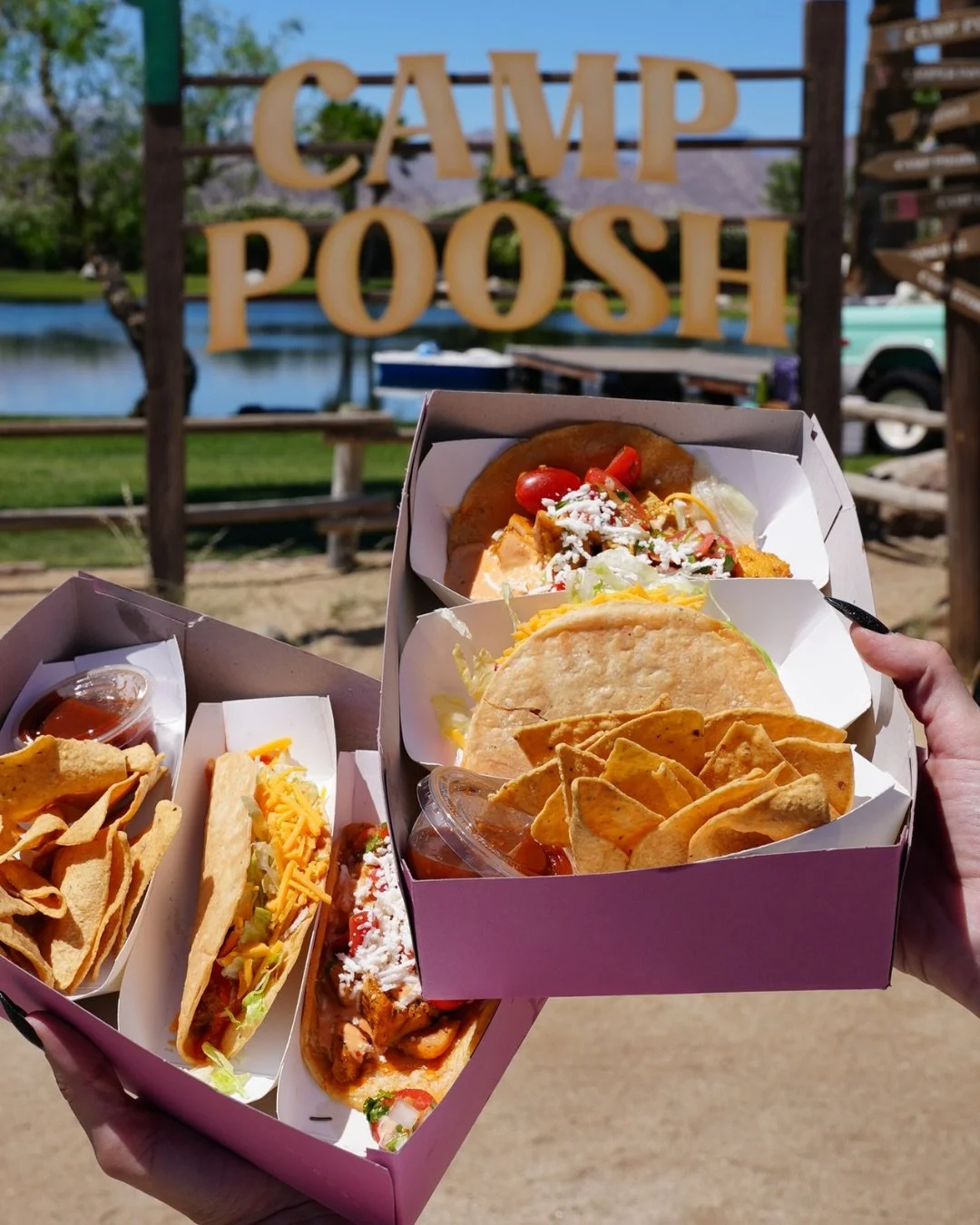Did you spot Chicas at Camp Poosh yesterday? 👀🌮✨

We loved seeing so many familiar faces &mdash; the energy was everything 💕

More to come from this amazing weekend at Coachella 2026&hellip; stay tuned 😏

#ChicasTacos #LAeats
.
.
.
.
.
#Poosh #Co