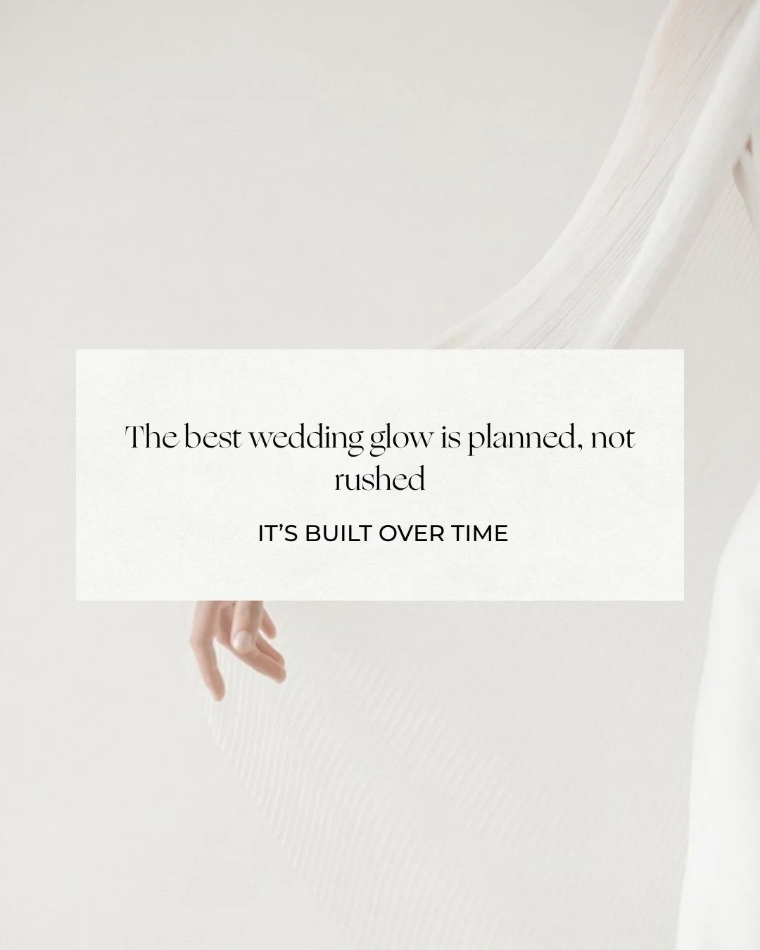 Planning a wedding comes with enough decisions your skin doesn&rsquo;t have to be one of them 🤍

Great wedding-day skin isn&rsquo;t about last-minute fixes. It&rsquo;s about starting early, building a plan, and giving your skin the time it needs to 