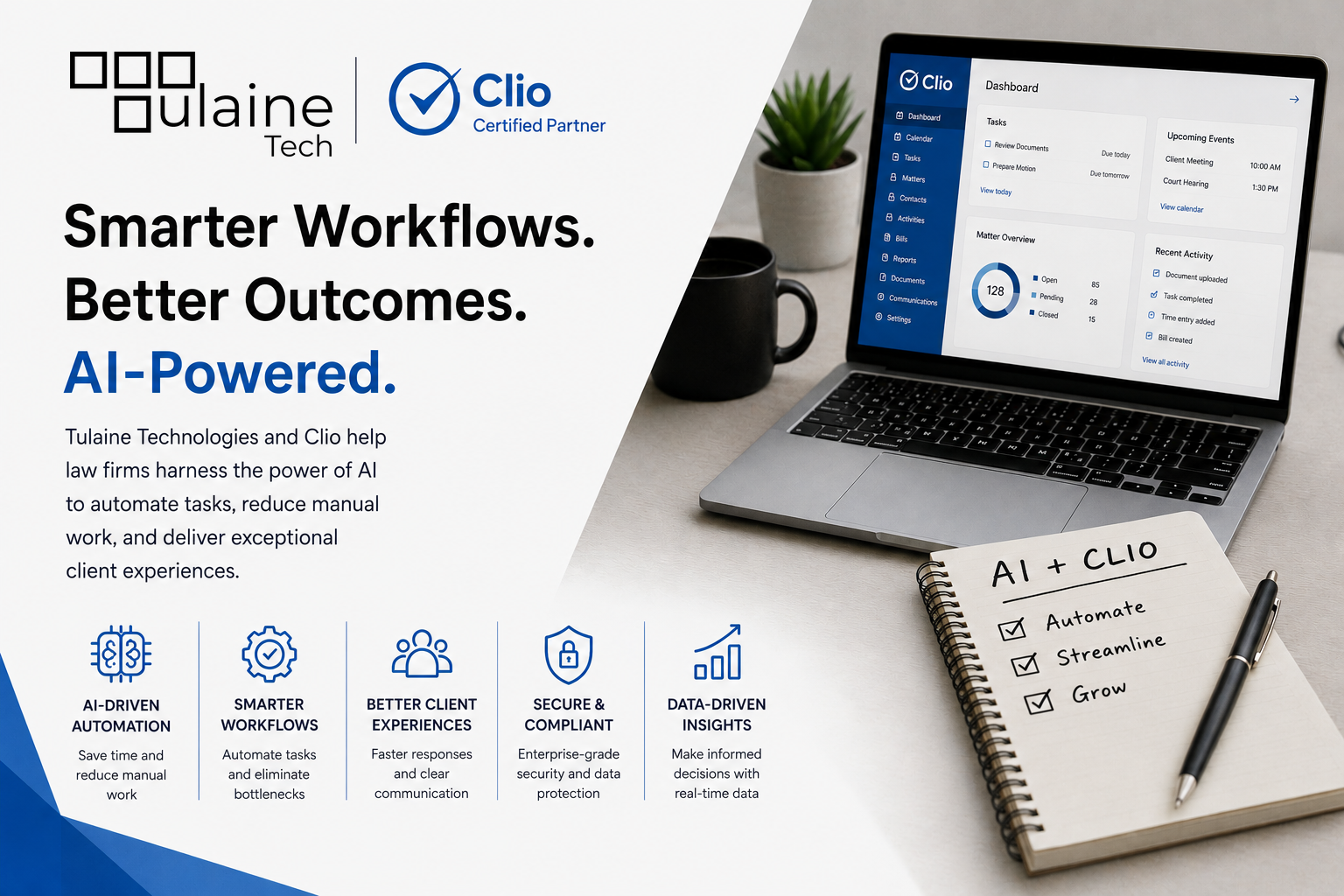 Clio AI for Law Firms: How to Gain AI Speed Without Taking On AI Risk