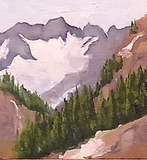 #49 Kenai Fjords National Park, AK | August 2017 | Oil on Panel | 10 x 10