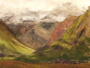 #45 Gates of the Arctic National Park, AK | July 2017 | Pastel on Paper | 11 x 13
