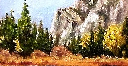 #36 Kings Canyon National Park, CA | October 2016 | Oil on Canvas | 9 x 12