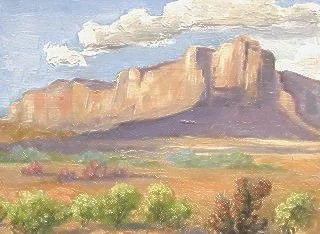 #56 Guadalupe Mountains National Park, TX 
January 2018 | Oil on Canvas | 10 x 13 