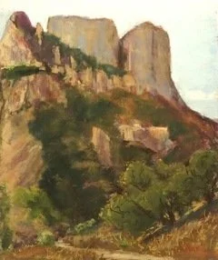 #57 Big Bend National Park, TX | January 2018 | Pastel on Paper | 14 x 12