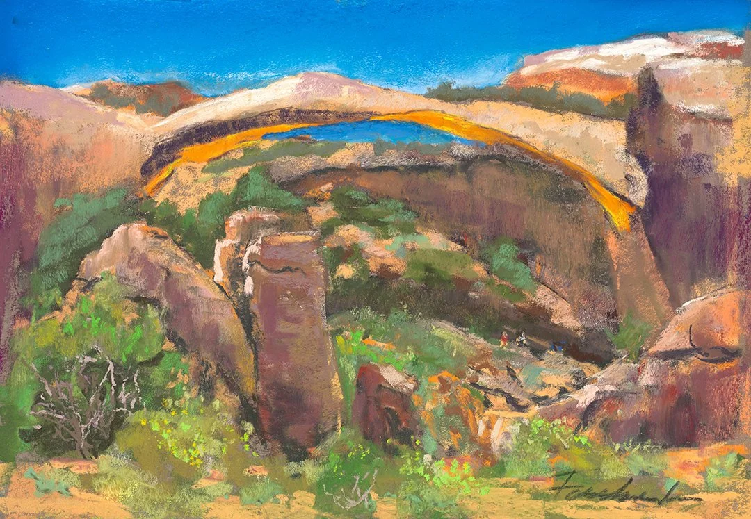  #6 Arches National Park, UT | August 2014 | 
Pastel on Paper | 9 x 12 