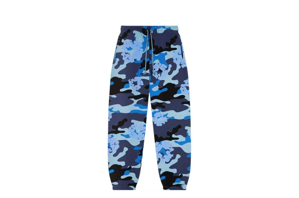 Denim Tears Camo Sweatpants - Blue