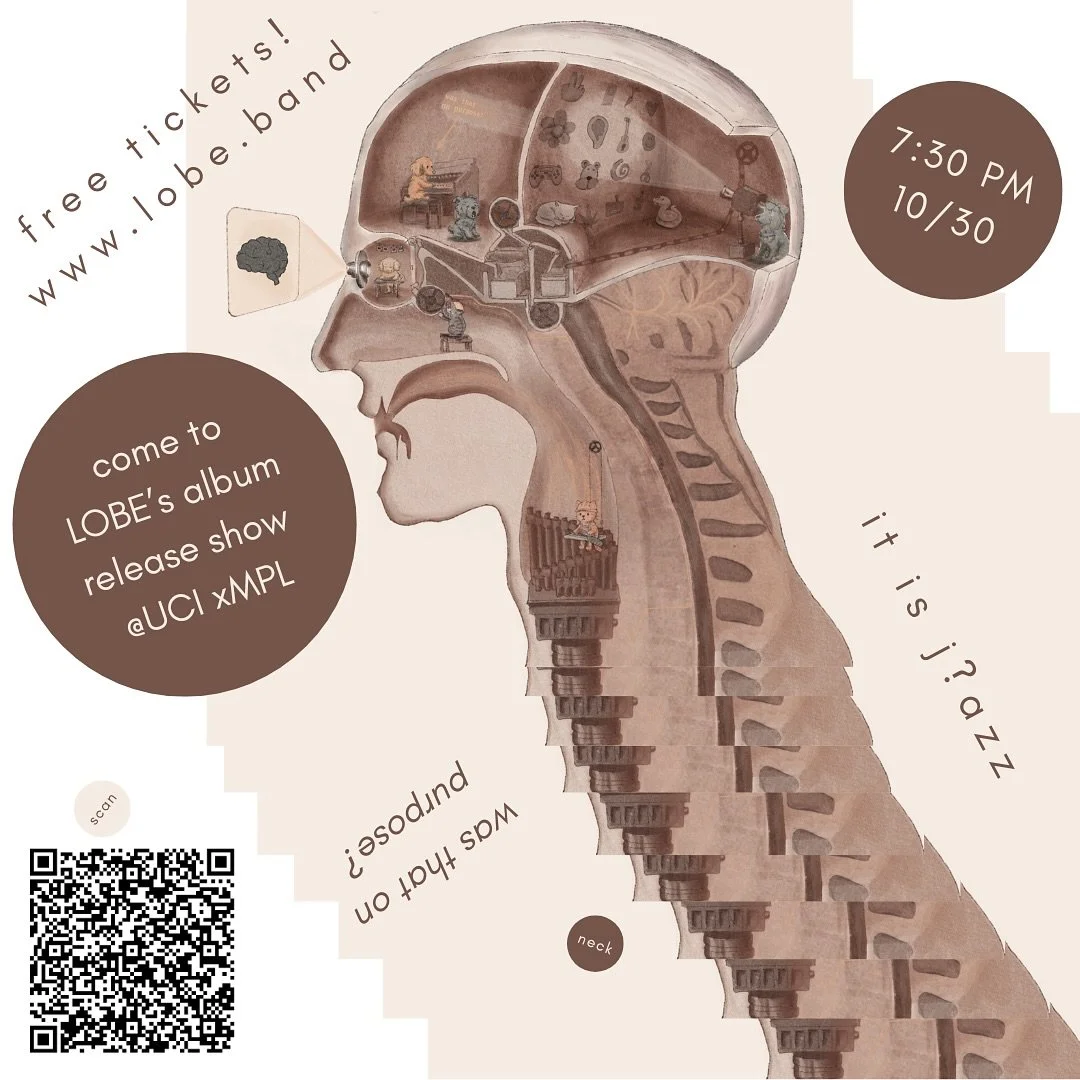 UC Irvine? More like UC LOBine!! LOBE tour continues at xMPL tomorrow night. RSVP link in the bio.

@nmiranda04 on poster duty

#jazz #originalmusic #wasthatonpurpose #tour #uci