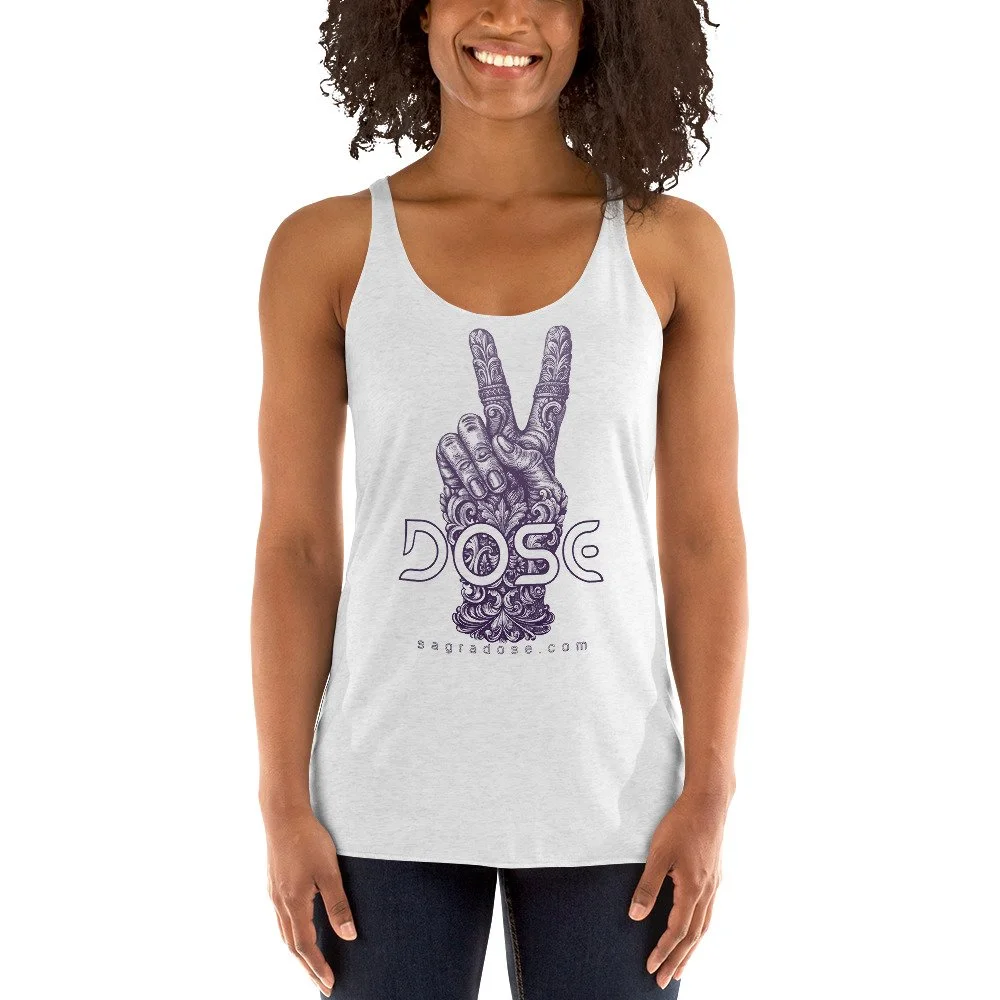DOSE peace sign women's tank