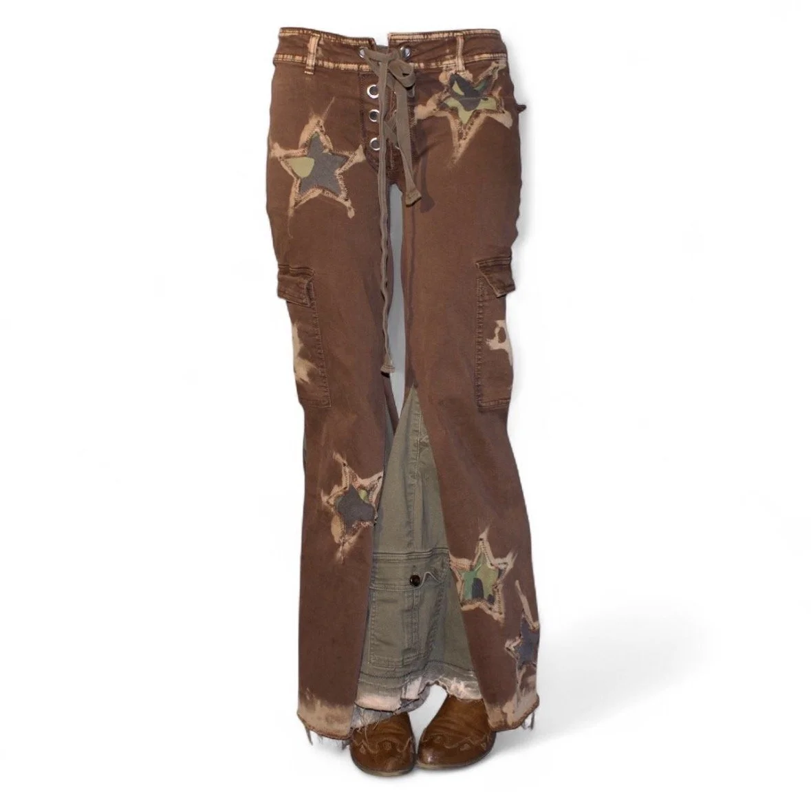 Desert Brown Star Cargo Pants