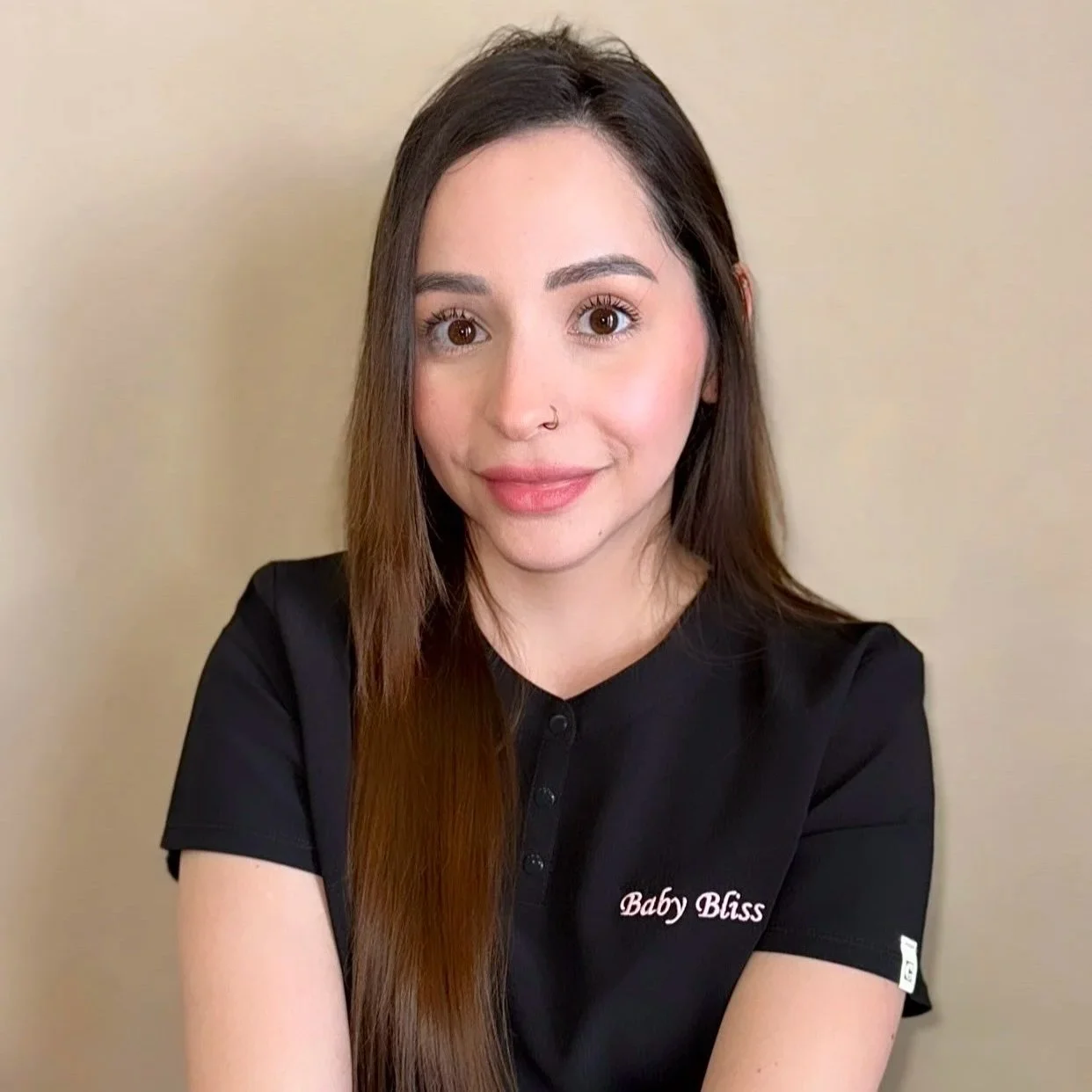 Boutique ultrasound specialist Chris in the Baby Bliss Houston studio, specializing in HD Live 5D imaging and early DNA gender testing.