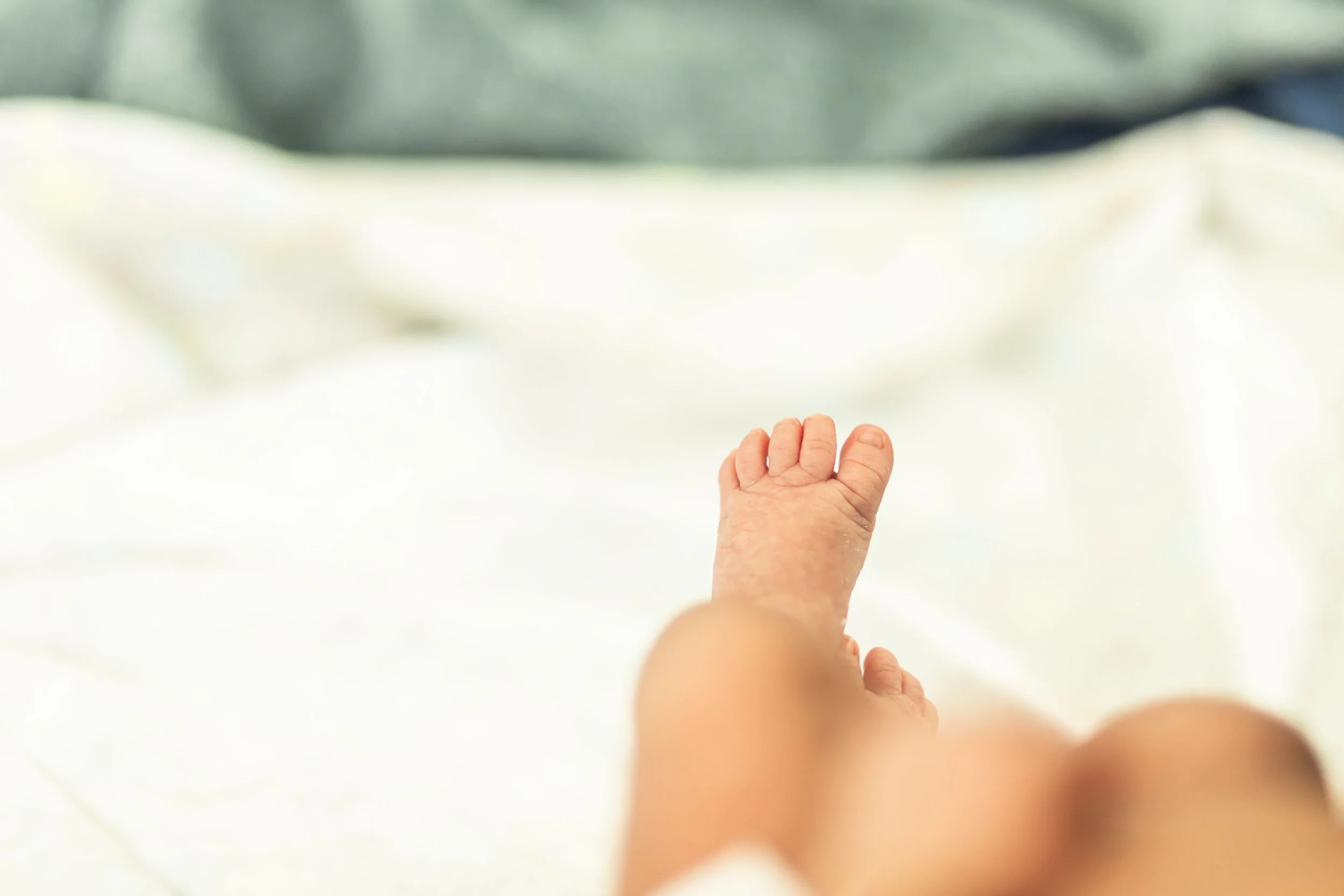 Close-up newborn baby portrait photographed in Houston