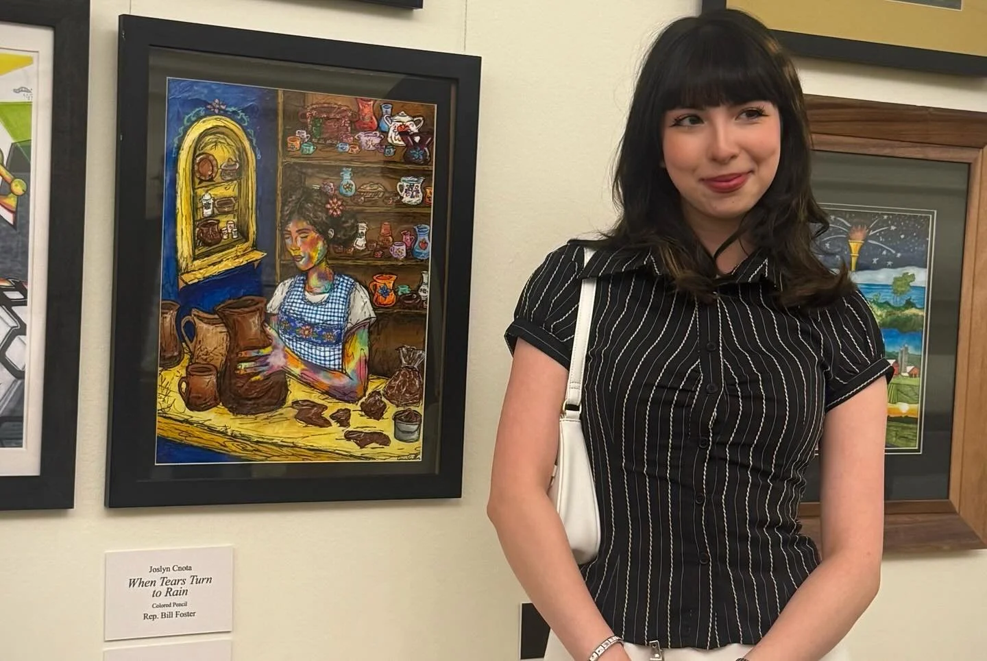 Grateful to be flown out by @southwestair to be nationally recognized at the U.S. Capitol by congressman @repchuygarcia for my artwork 💌🎨