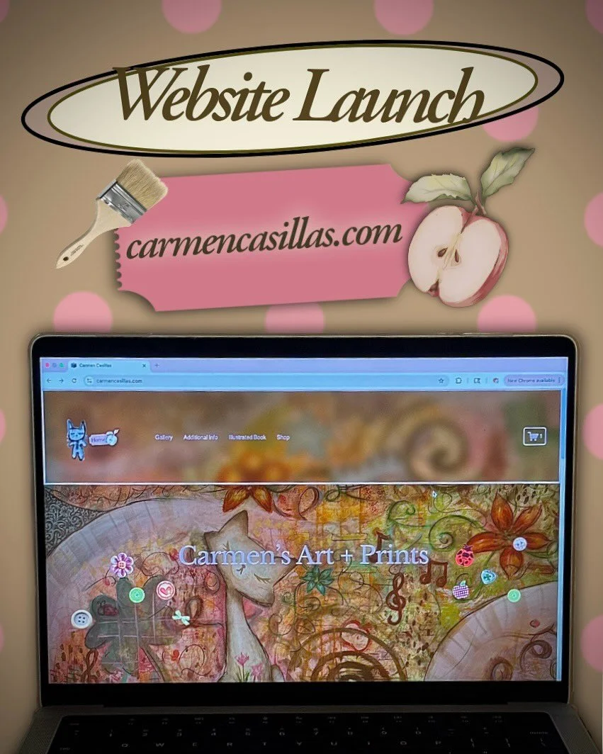 my website is up! browse through my gallery, shop, and more!! ⁎⁺˳✧༚

link in bio 🐞
carmencasillas.com