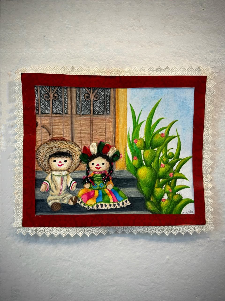"No Pierdas El Tino" By Carmen Casillas- 
Colored pencil on paper-