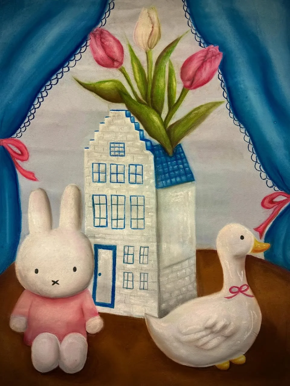 "Miffy Still Life" By Carmen Casillas -Chalk Pastel on Paper-
16x20  in. 