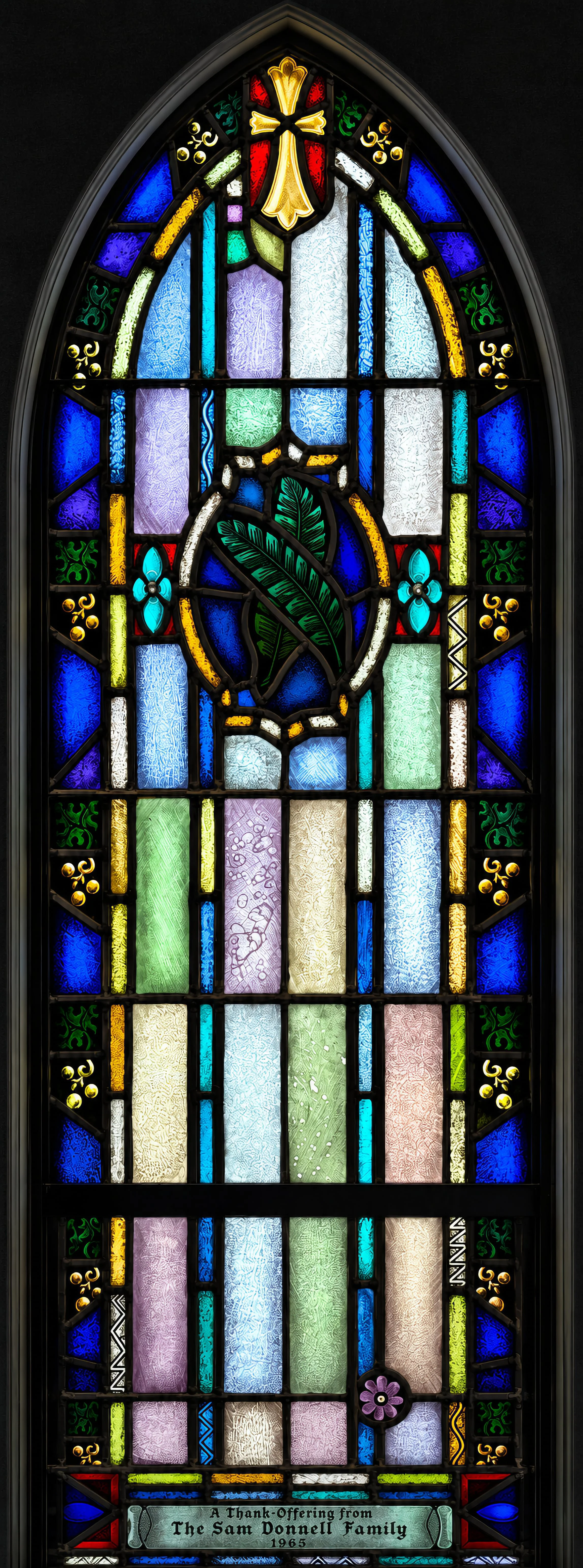 Palm Sunday. Palm branches mark Christ's triumphal entry into Jerusalem on the eve of Passover (John 12:12–14), ancient symbols of victory and royalty.