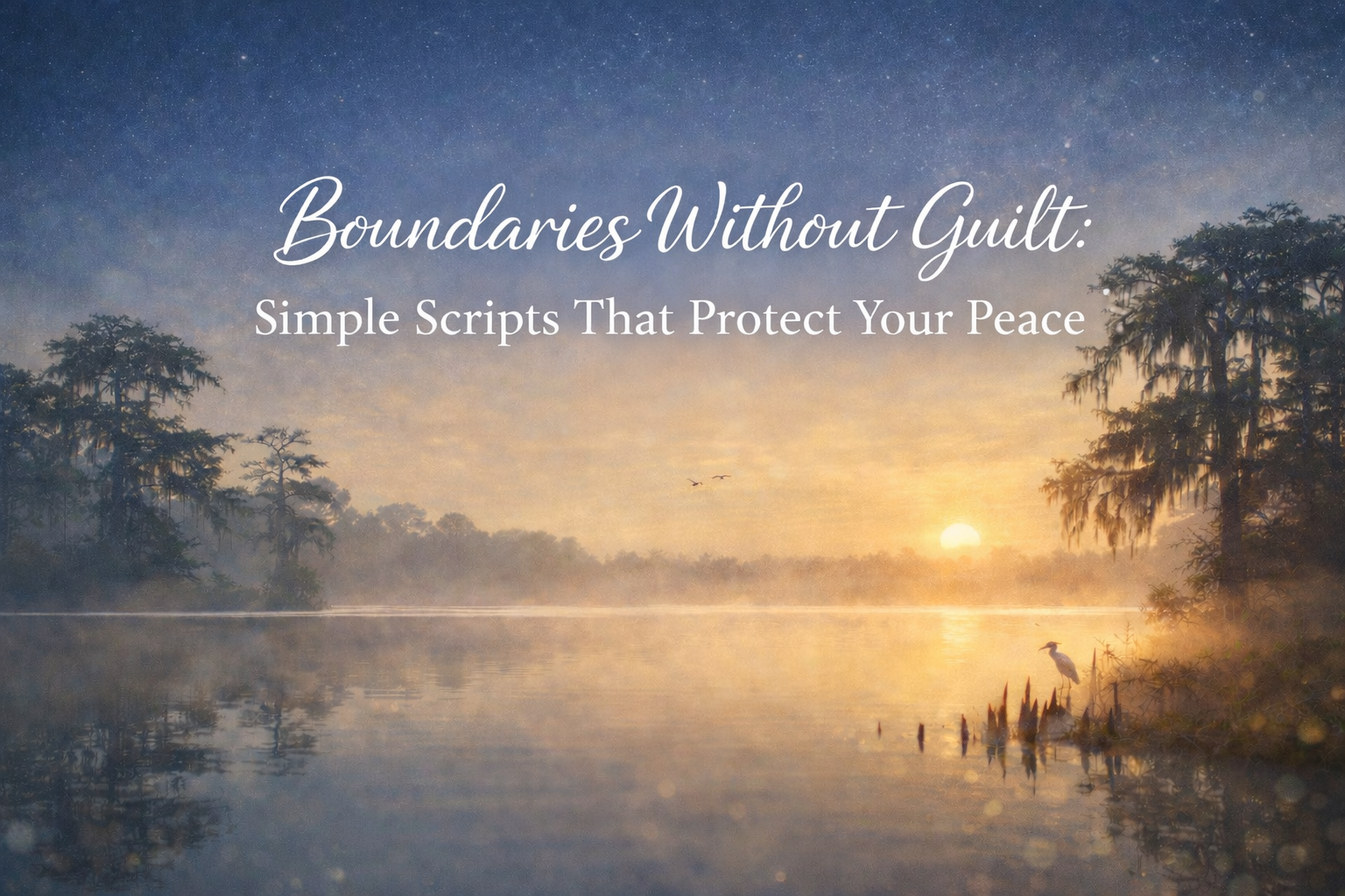 Boundaries Without Guilt: Simple Scripts That Protect Your Peace