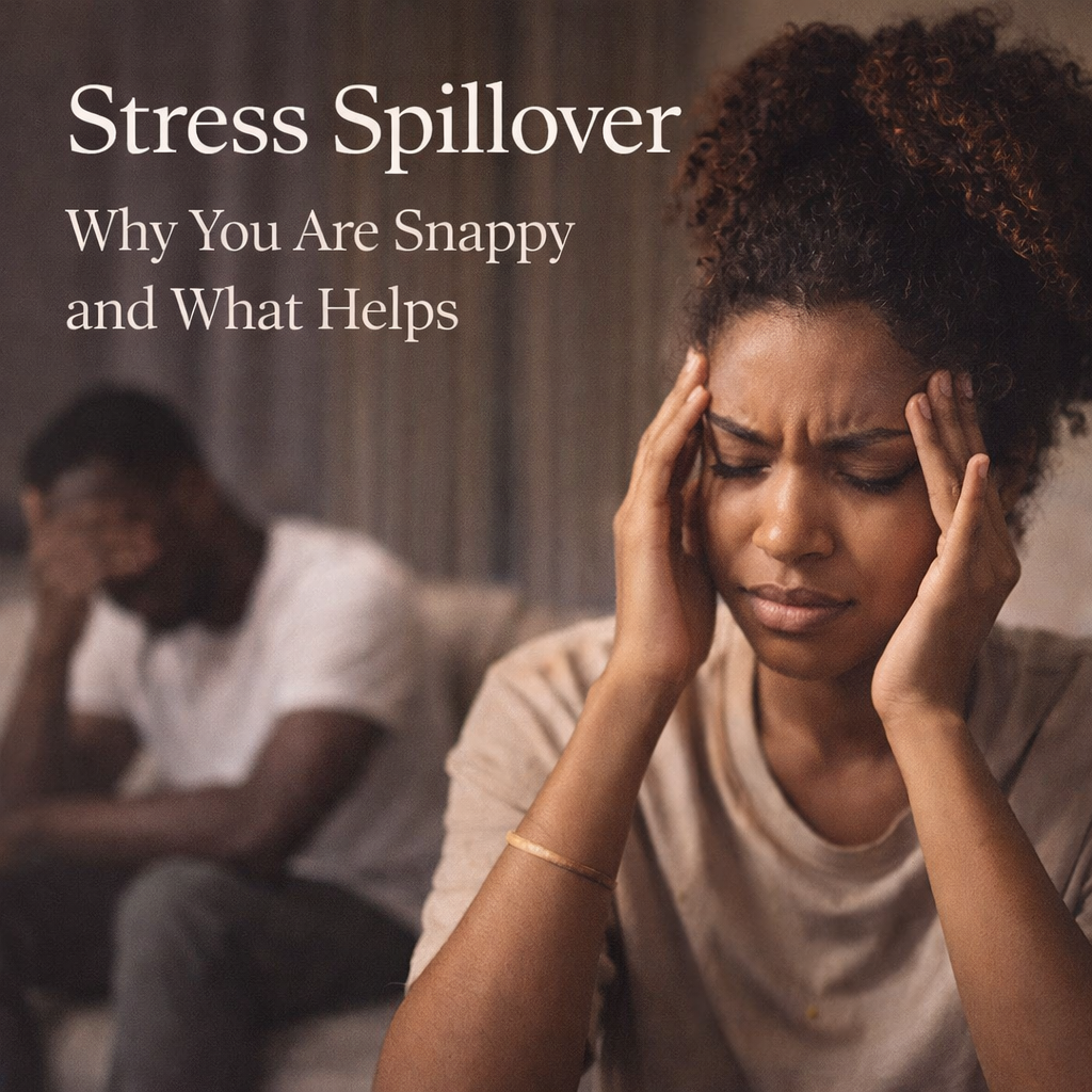 Stress Spillover:    Why You Are Snappy and What Helps