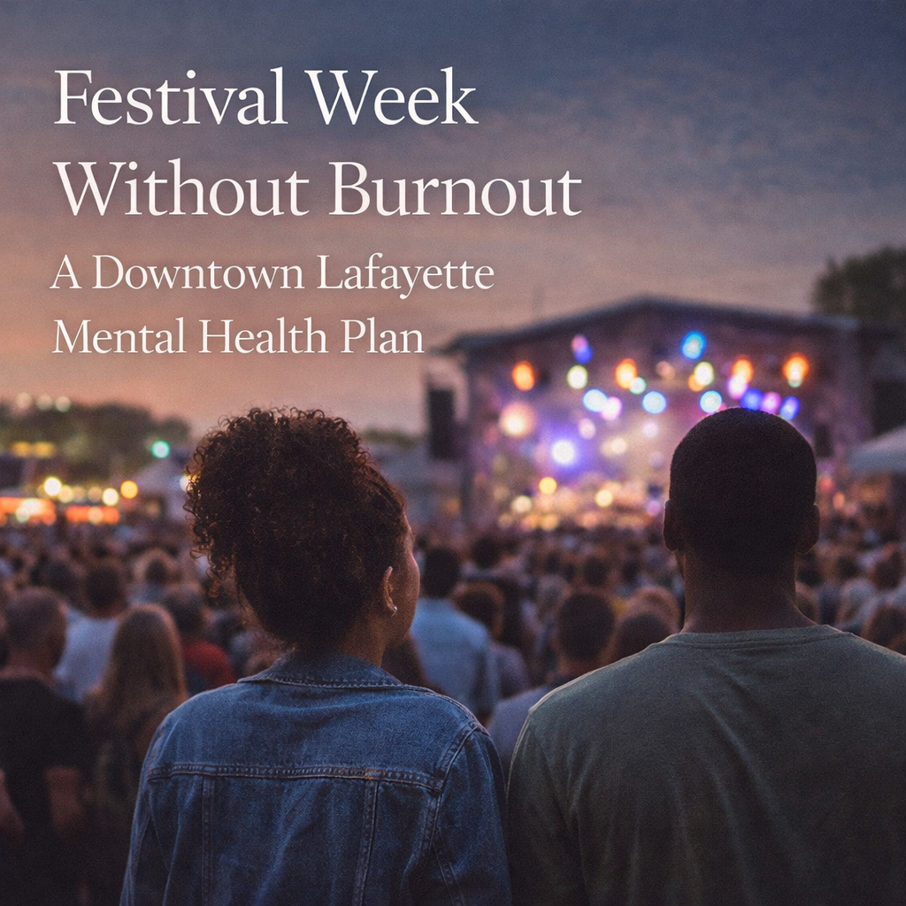Festival Week Without Burnout:                       A Downtown Lafayette Mental Health Plan