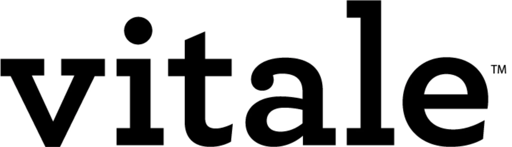 Vistale logo in black and white.