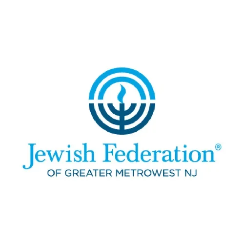 Logo of the Jewish Federation of Greater Metrowest NJ featuring a menorah above the organization's name.