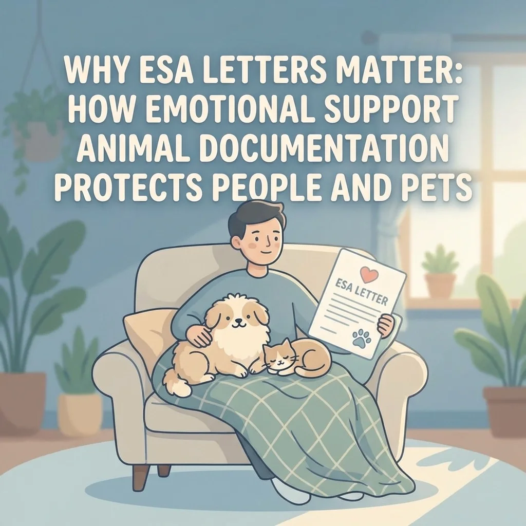 Why ESA Letters Matter: How Emotional Support Animal Documentation Protects People and Pets