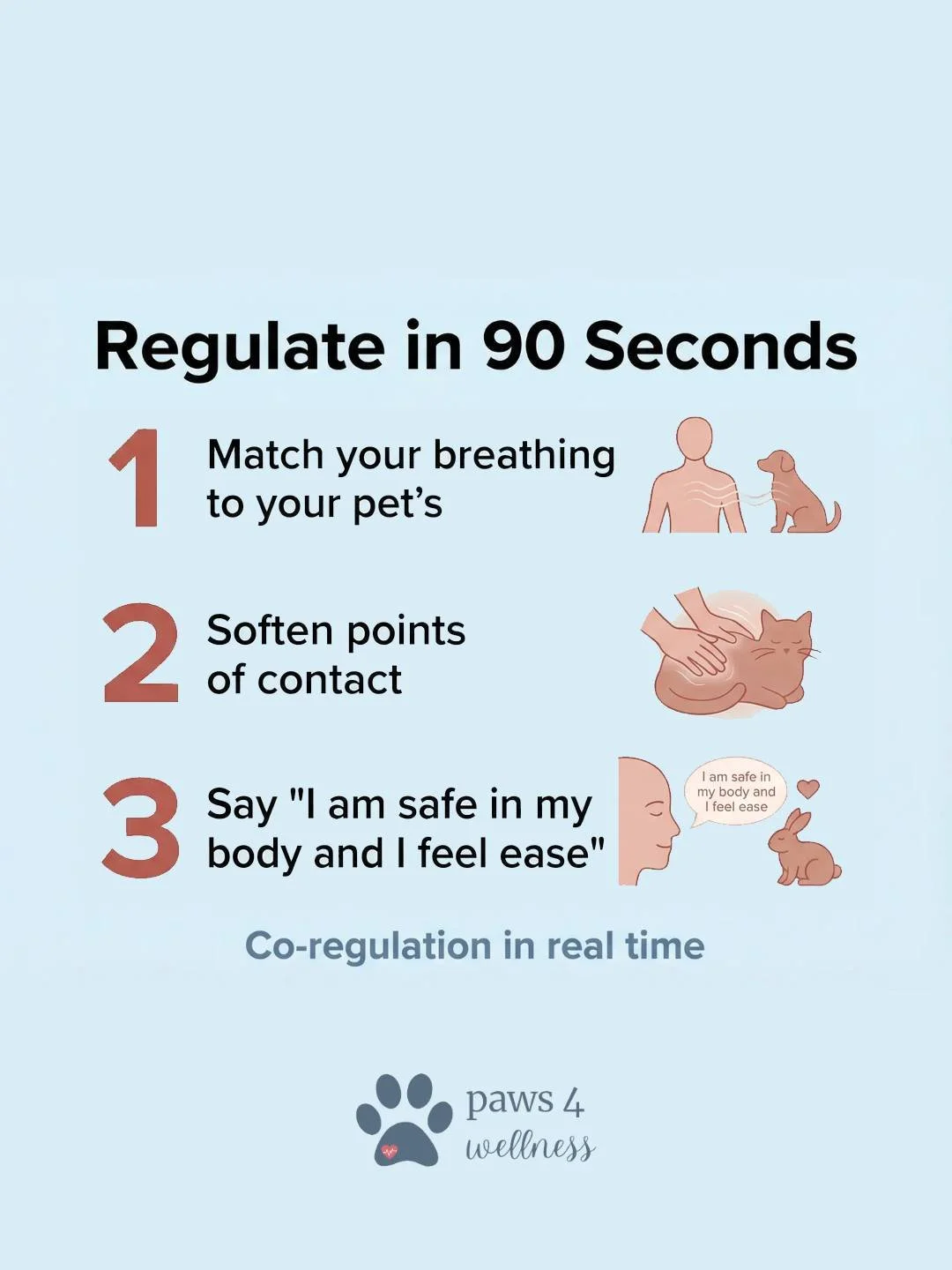 If you've ever felt stuck in constant fight-or-flight mode as a professional or parent, this 90-second practice can help you regulate your nervous system using your pet.

Your pet isn't just comfort - they're a biological intervention. 

When you're 