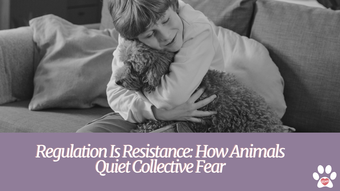 Regulation Is Resistance: How Animals Quiet Collective Fear