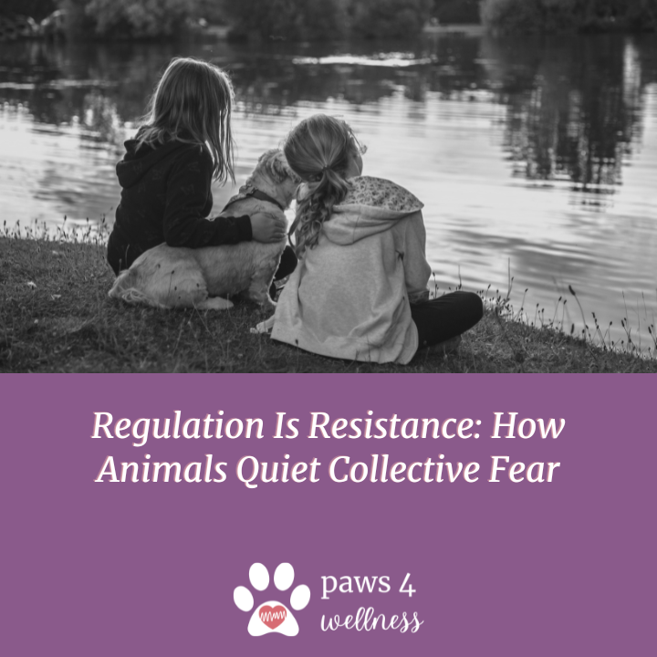 Regulation Is Resistance: How Animals Quiet Collective Fear