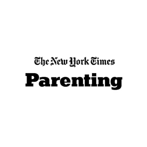 The logo of The New York Times Parenting section in black text.