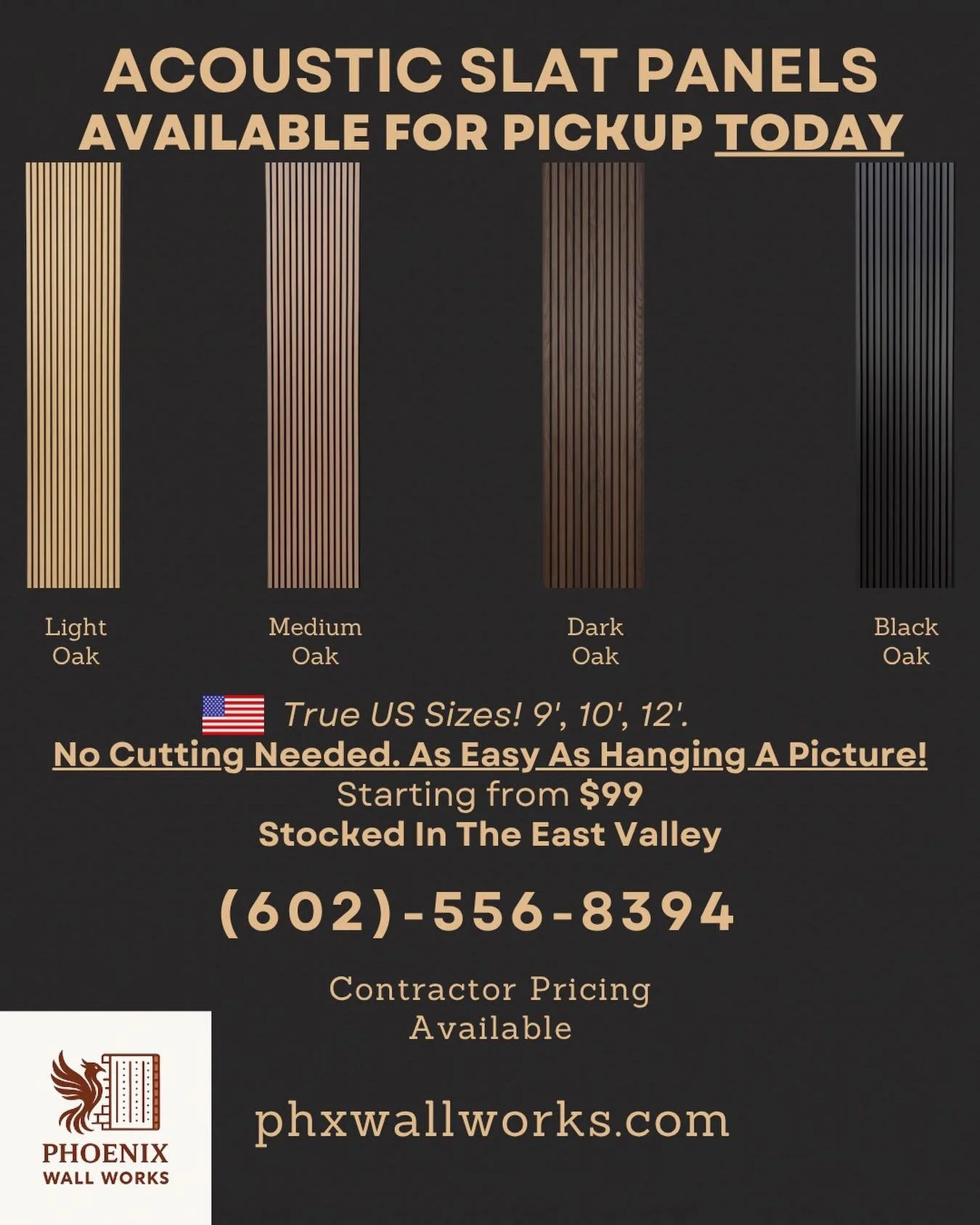 Pick Up TODAY! True US sizes, no cutting necessary. Just remove your baseboard and hang!