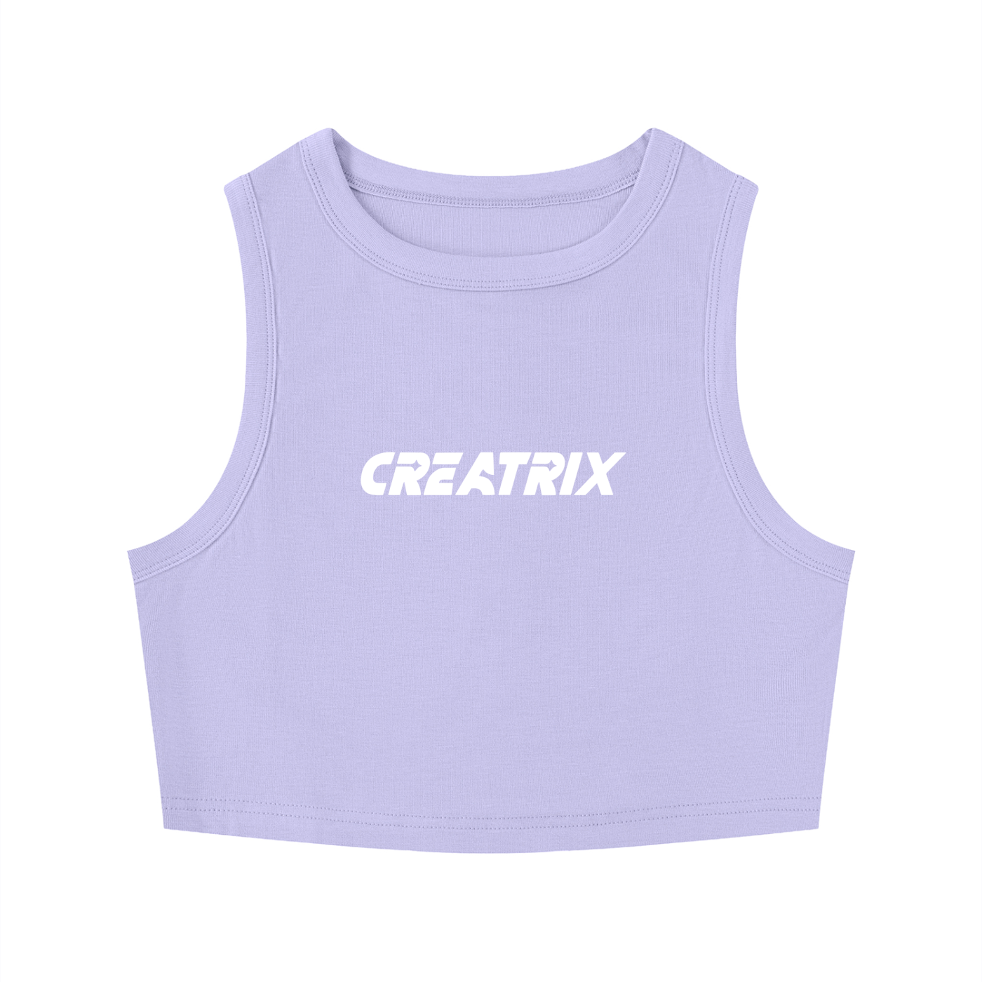 CREATRiX Lavender Women's Crop Tank Top