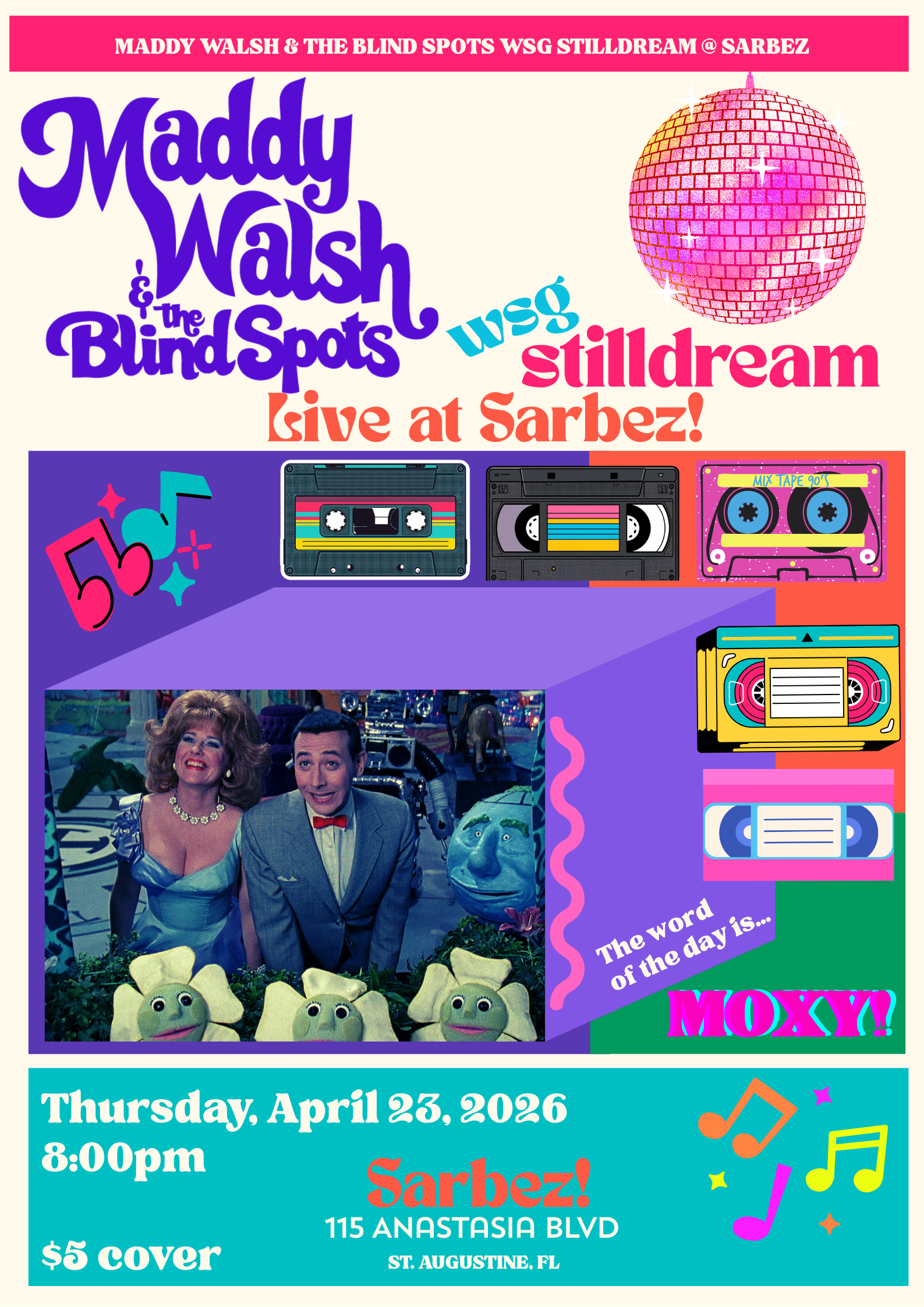 Maddy Walsh & the Blind Spots, WSG, Stilldream