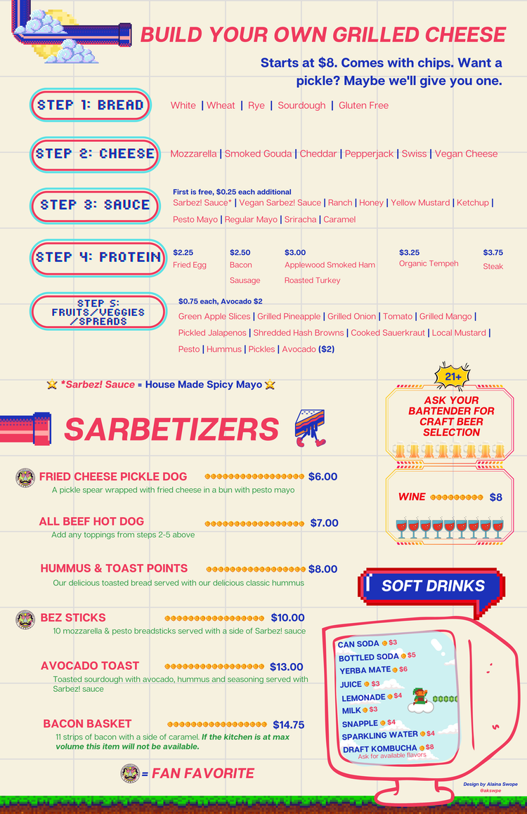 Menu — WELCOME TO PLANET SARBEZ!