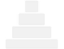 Simple illustration of a stylized ziggurat on a black background.