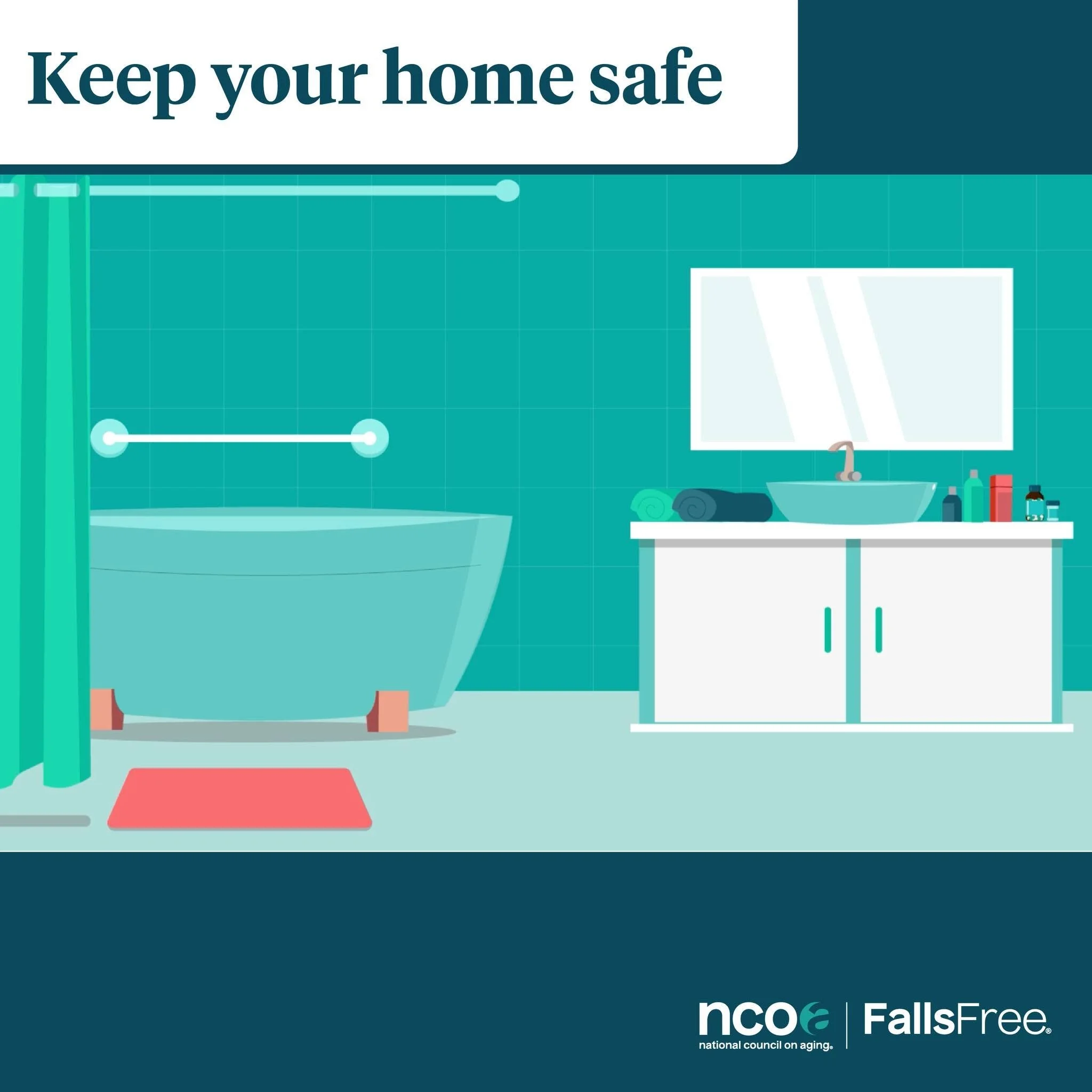 Step 5️⃣ : Keep your home safe.

📦 Removing clutter and improving lighting are two easy ways to reduce your risk of #Falls at home.

Check out the link in story for more ideas to combat household hazards and keep your home safe from @ncoaging .

#Fa