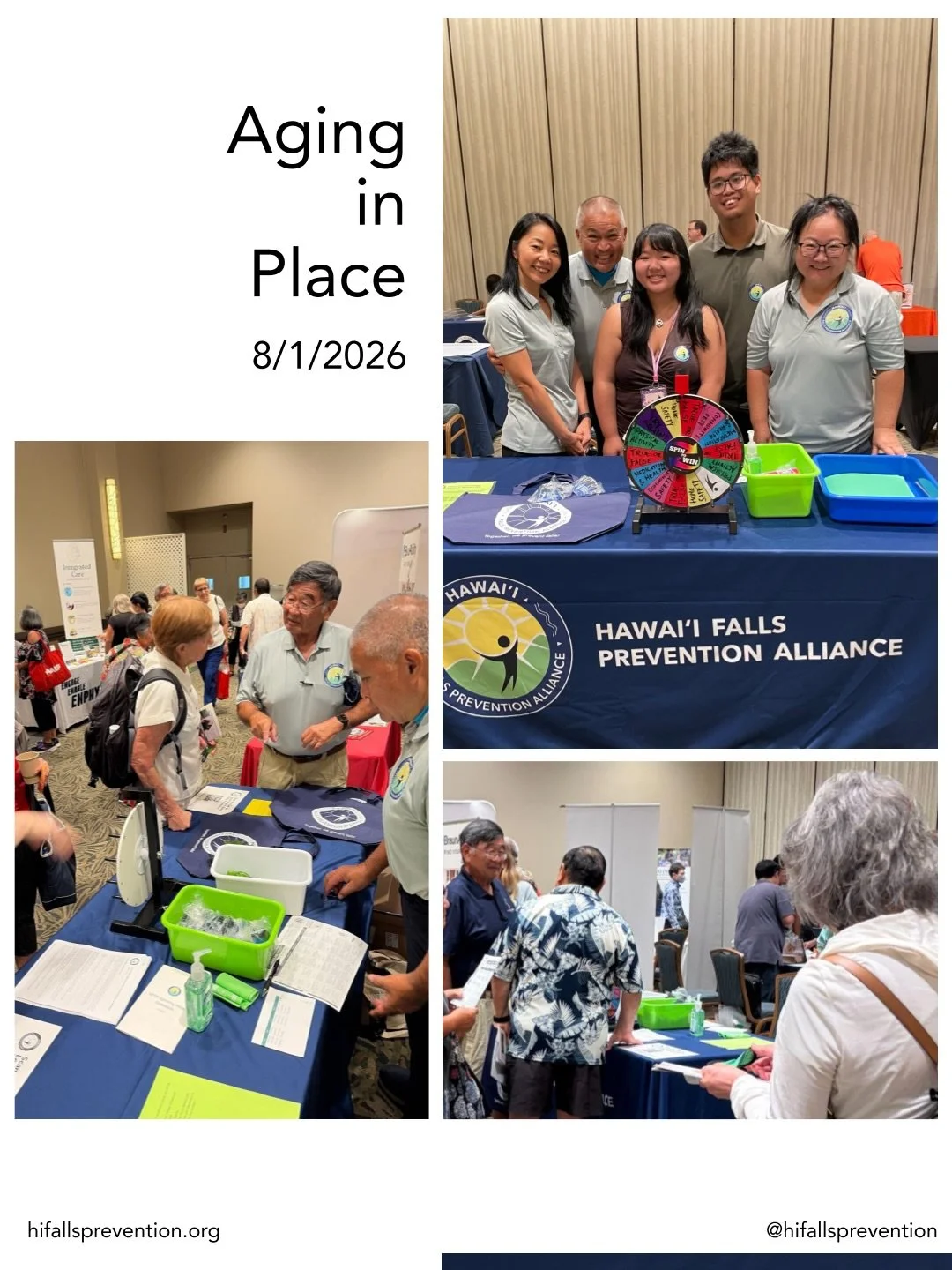 Almost 400 community members reached, endless laughs, and lots of great conversations! 🌟🎉

The Hawai&rsquo;i Falls Prevention Alliance had a blast bringing fall prevention awareness to two amazing events this month:

📍 Aug 1: Generations Aging in 