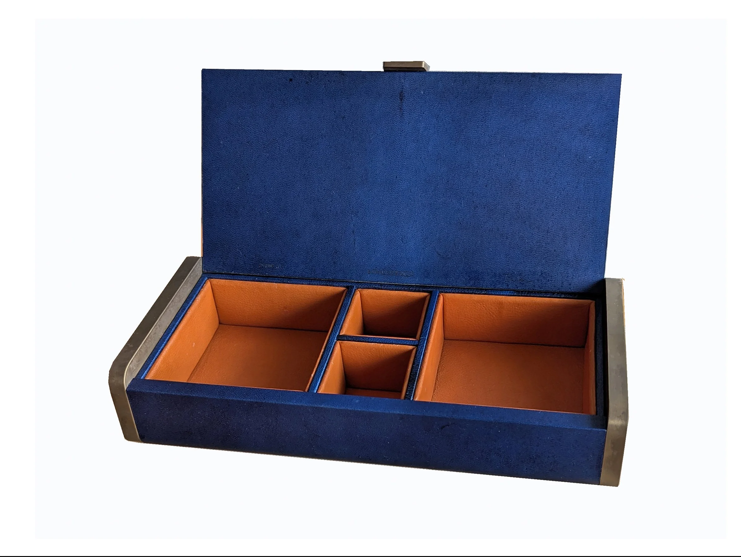 JEWELLERY CASE - BLUE VELLUM